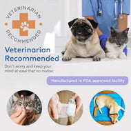 Cat & Dog First Aid Kit for Car - Pet Emergency Kit for Home Office Travel – Dog Camping Essentials with Digital Thermometer, Muzzle & Mini First Aid Pouch