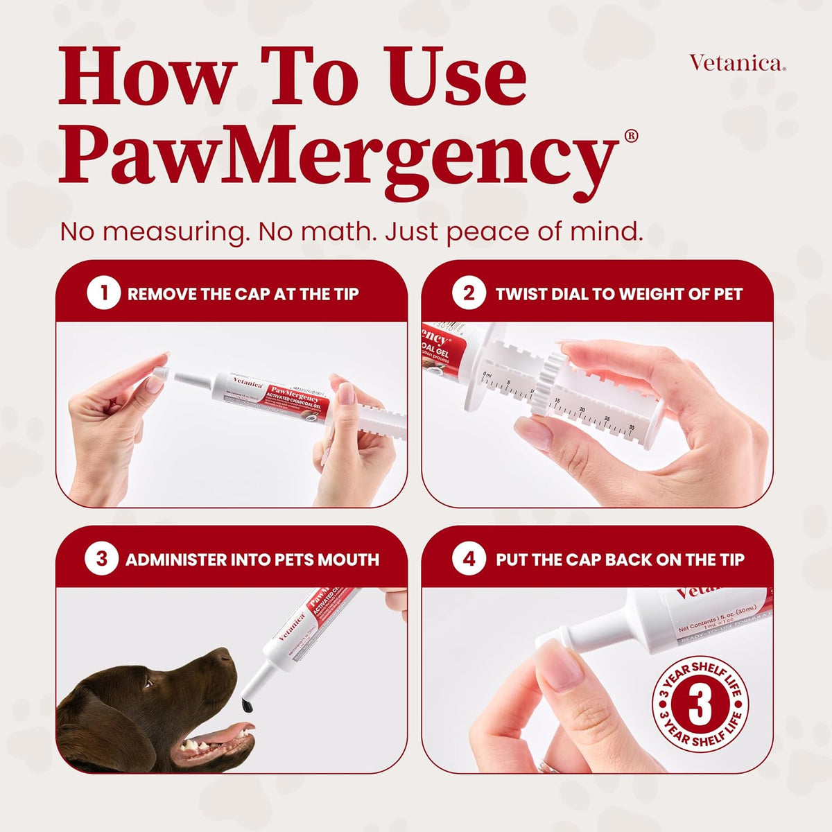PawMergency® Activated Charcoal + Kaolin Pet First-Aid Paste (30 mL)